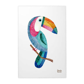 Quadro Decorativo Tucano Bordado | Camila Pasinato - Meu Rodapé