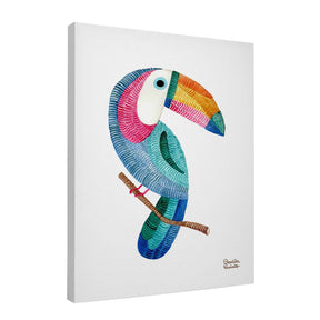 Quadro Decorativo Tucano Bordado | Camila Pasinato - Meu Rodapé