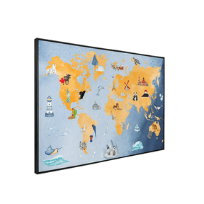 Quadro Decorativo Ver o Mundo | Alimari - Meu Rodapé