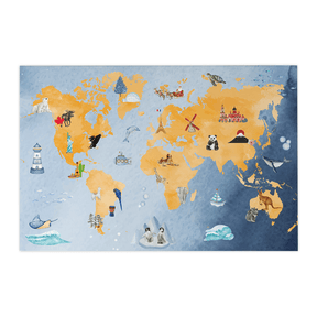 Quadro Decorativo Ver o Mundo | Alimari - Meu Rodapé