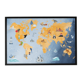 Quadro Decorativo Ver o Mundo | Alimari - Meu Rodapé