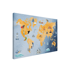 Quadro Decorativo Ver o Mundo | Alimari - Meu Rodapé