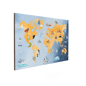 Quadro Decorativo Ver o Mundo | Alimari - Meu Rodapé