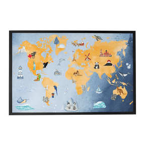 Quadro Decorativo Ver o Mundo | Alimari - Meu Rodapé