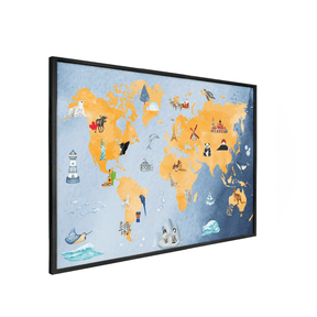Quadro Decorativo Ver o Mundo | Alimari - Meu Rodapé