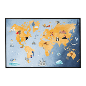 Quadro Decorativo Ver o Mundo | Alimari - Meu Rodapé
