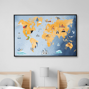 Quadro Decorativo Ver o Mundo | Alimari - Meu Rodapé