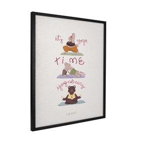 Quadro Decorativo Yoga Bears | Luana Gurgel - Meu Rodapé