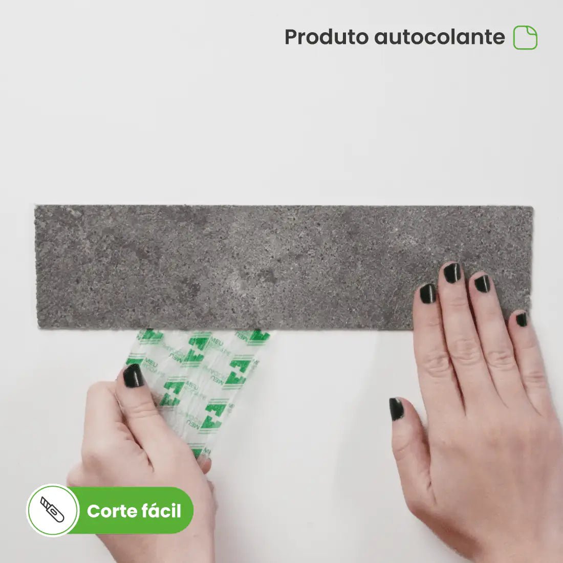 Revestimento Tijolinho Autocolante em Pedra Flexível-Meu-Rodape--