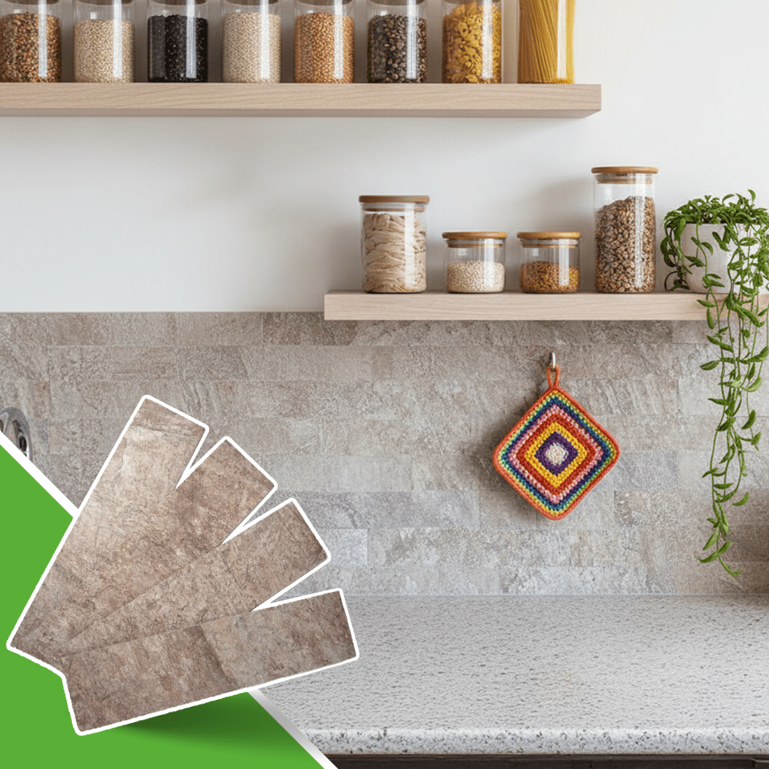 Revestimento Tijolinho Autocolante em Pedra Flexível - Meu Rodapé