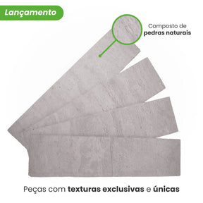Revestimento Tijolinho Autocolante em Pedra Flexível-Meu-Rodape--