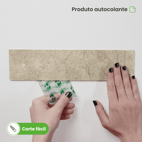 Revestimento Tijolinho Autocolante em Pedra Flexível - Meu Rodapé