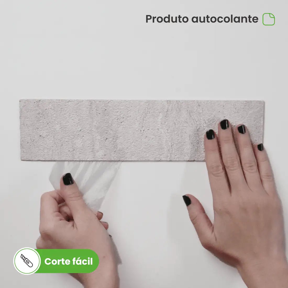Revestimento Tijolinho Autocolante em Pedra Flexível-Meu-Rodape--