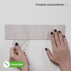 Revestimento Tijolinho Autocolante em Pedra Flexível - Meu Rodapé
