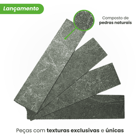 Revestimento Tijolinho Autocolante em Pedra Flexível - Meu Rodapé