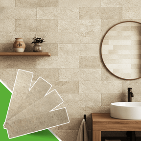 Revestimento Tijolinho Autocolante em Pedra Flexível - Meu Rodapé