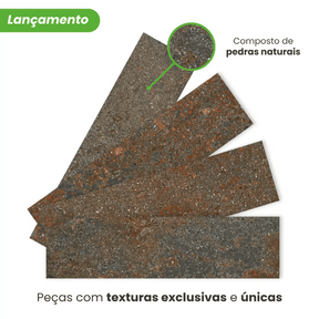 Revestimento Tijolinho Autocolante em Pedra Flexível-Meu-Rodape--
