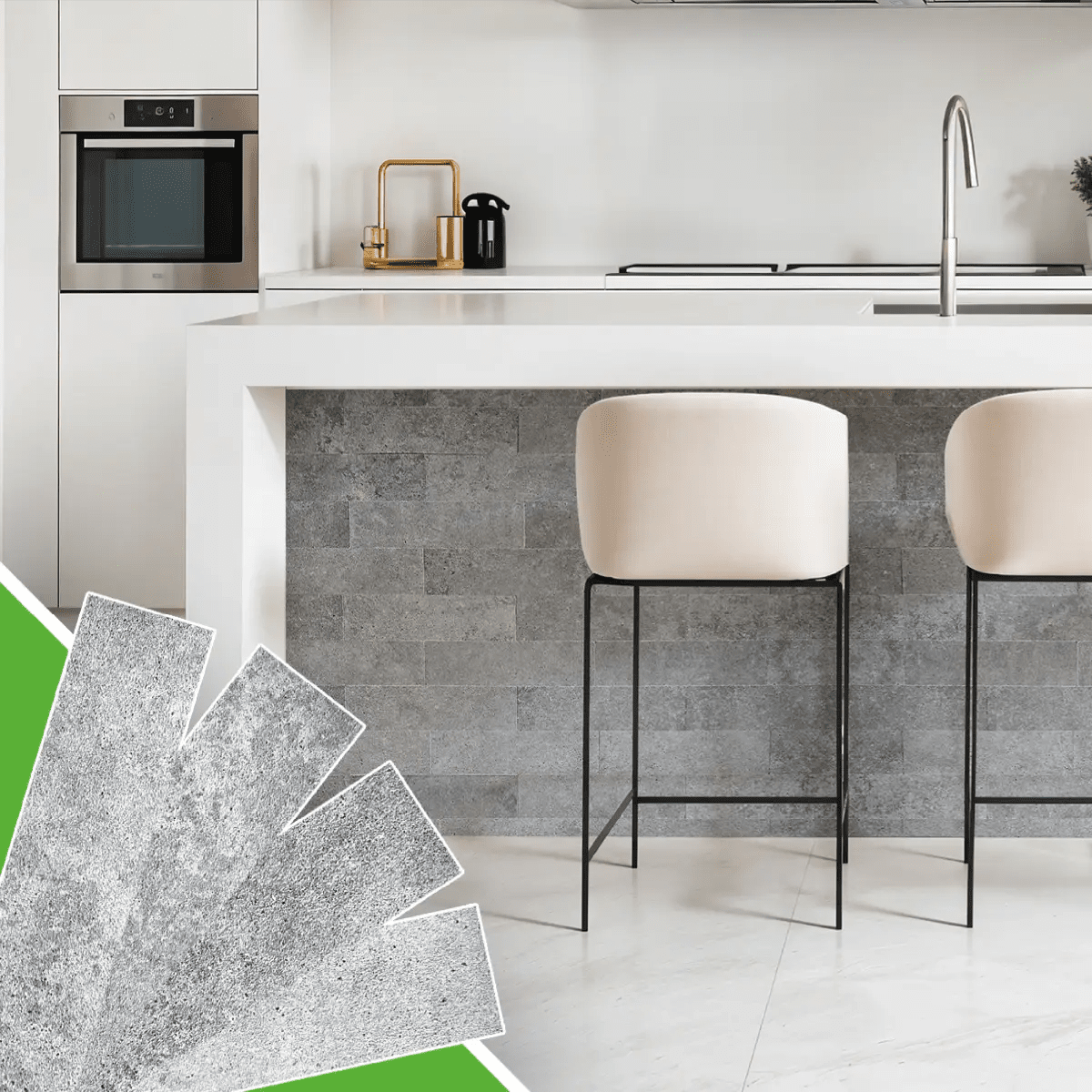 Revestimento Tijolinho Autocolante em Pedra Flexível - Meu Rodapé