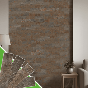 Revestimento Tijolinho Autocolante em Pedra Flexível - Meu Rodapé