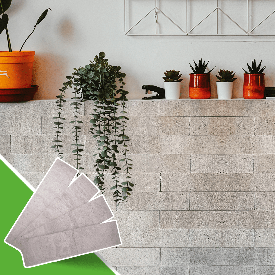 Revestimento Tijolinho Autocolante em Pedra Flexível - Meu Rodapé