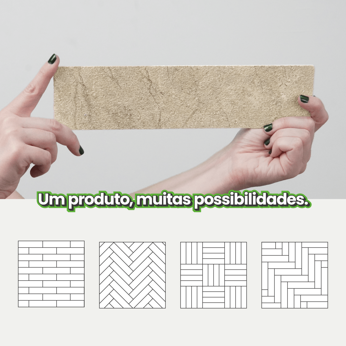 Revestimento Tijolinho Autocolante em Pedra Flexível - Meu Rodapé
