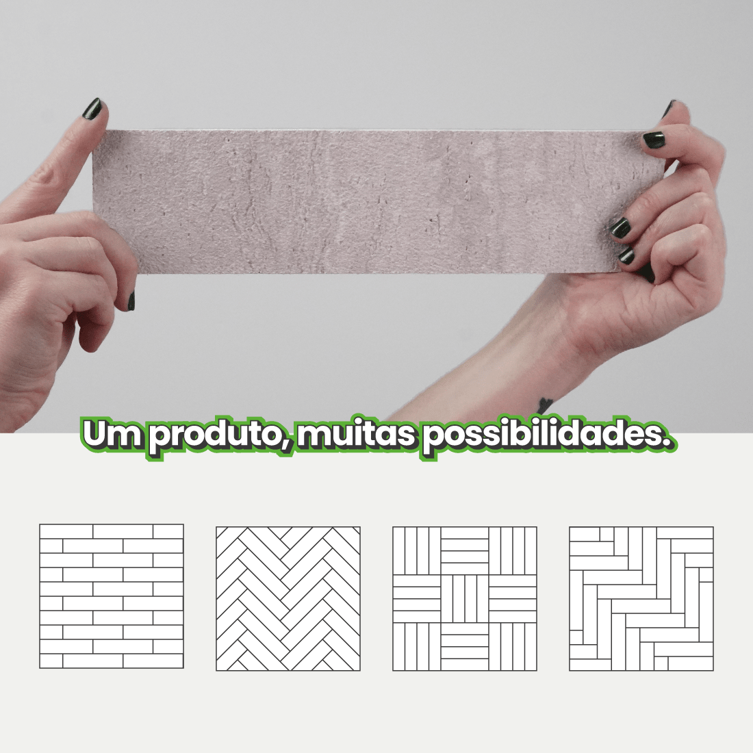 Revestimento Tijolinho Autocolante em Pedra Flexível - Meu Rodapé