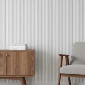 Painel Ripado Autocolante de EVA Branco | Linha SLIM