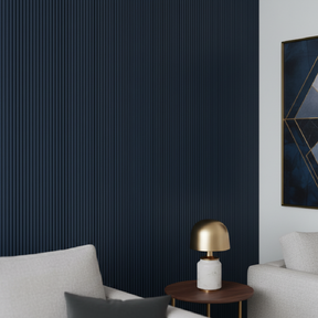 Painel Ripado Autocolante de EVA Branco | Linha SLIM