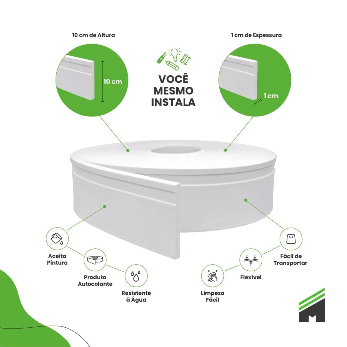 Rodapé de EVA Autocolante | RP16 Outlet-Meu-Rodape--