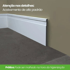 Rodapé de Poliestireno Frisado | Barra de 2 metros-Meu-Rodape--