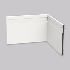 Rodapé de Poliestireno Frisado | Barra de 2 metros - Meu Rodapé