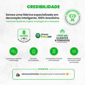 Rodapé de Poliestireno Frisado | Barra de 2 metros - Meu Rodapé