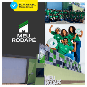 Rodapé de Poliestireno Frisado | Barra de 2 metros - Meu Rodapé