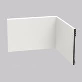 Rodapé de Poliestireno Liso | Barra de 2 metros - Meu Rodapé