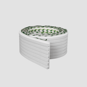 Painel Ripado Autocolante de EVA Branco | Linha SLIM - Meu Rodapé