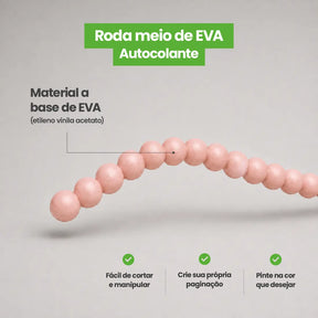 Rodameio Pérola em EVA Autocolante