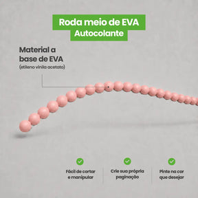 Rodameio Pérola em EVA Autocolante