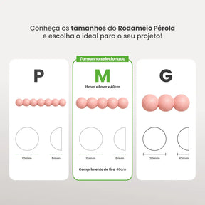 Rodameio Pérola em EVA Autocolante
