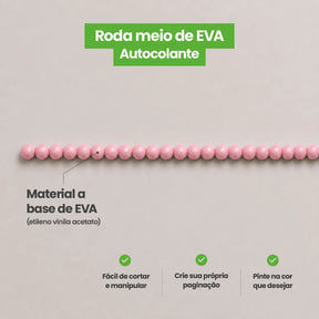 Rodameio Pérola em EVA Autocolante