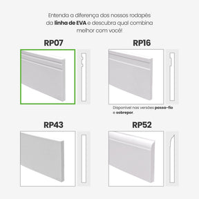 Rodapé de EVA Autocolante | RP07 - Meu Rodapé