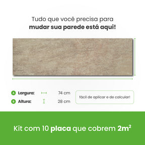 Revestimento Autocolante Coleção Pedras Formato Placa