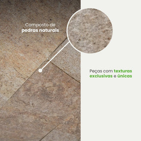Revestimento Autocolante Coleção Pedras Formato Placa - Meu Rodapé