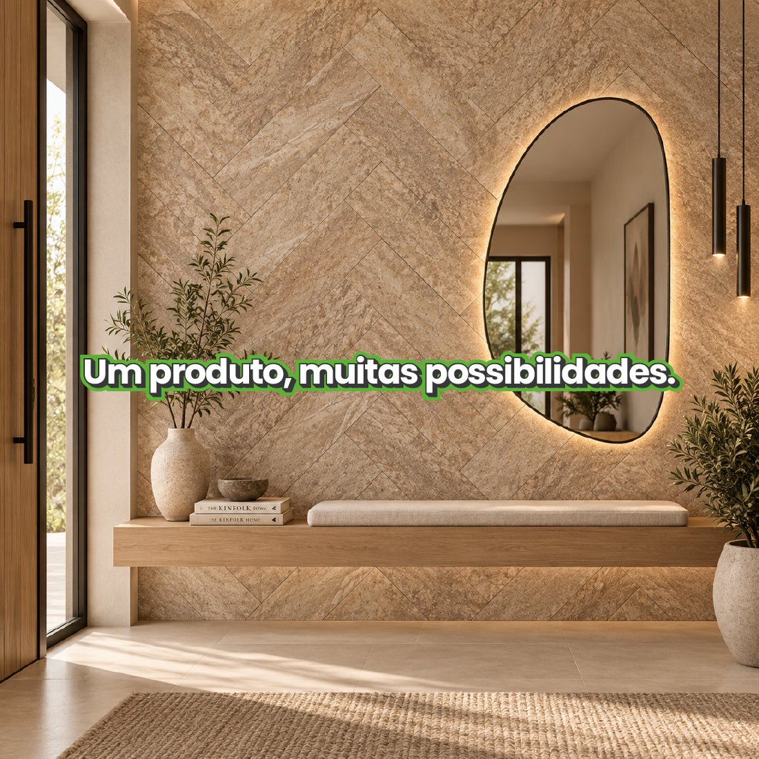 Revestimento Autocolante Coleção Pedras Formato Placa - Meu Rodapé