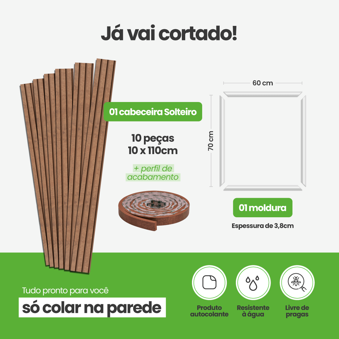 Kit Decoração para Quarto | Linha Decora Fácil - Meu Rodapé