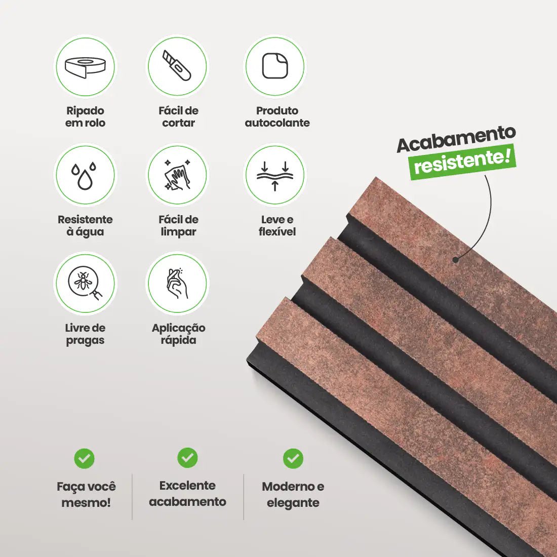 Meia Parede Ripada Autocolante Laminada | Linha Urban-Meu-Rodape--
