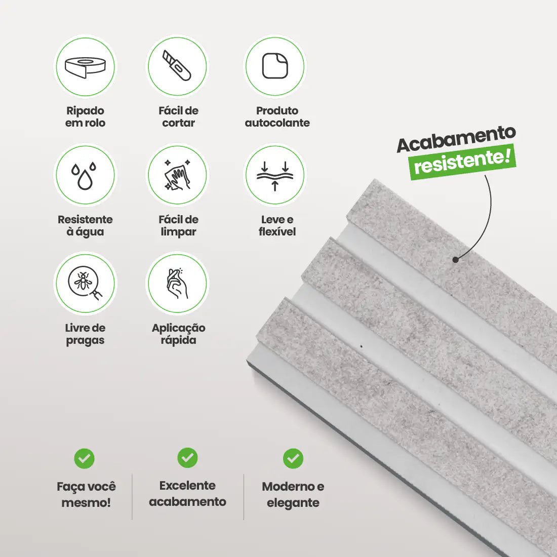 Meia Parede Ripada Autocolante Laminada | Linha Urban-Meu-Rodape--