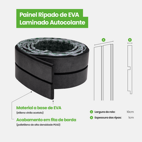 Painel Ripado Laminado Meia Parede | Linha Urban +