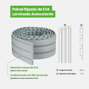 Meia Parede Ripada Autocolante Laminada | Linha Play-Meu-Rodape--