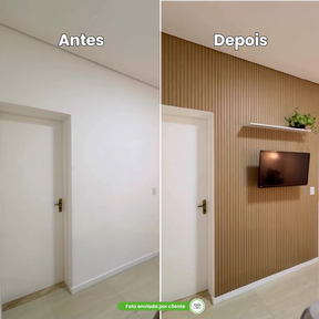 Painel Ripado Laminado de EVA | Linha Madeto | Meu Rodapé