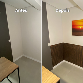 Painel Ripado Laminado Meia Parede | Linha Urban